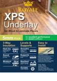 XPS Underlay - Wood or Laminate Flooring - 5mm - Like Fibreboard - Insulation